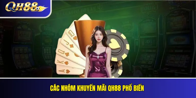 Khuyến Mãi QH88 Mới Nhất – Điều Kiện Và Cách Nhận Thưởng 1 Các nhóm khuyến mãi QH88 phổ biến